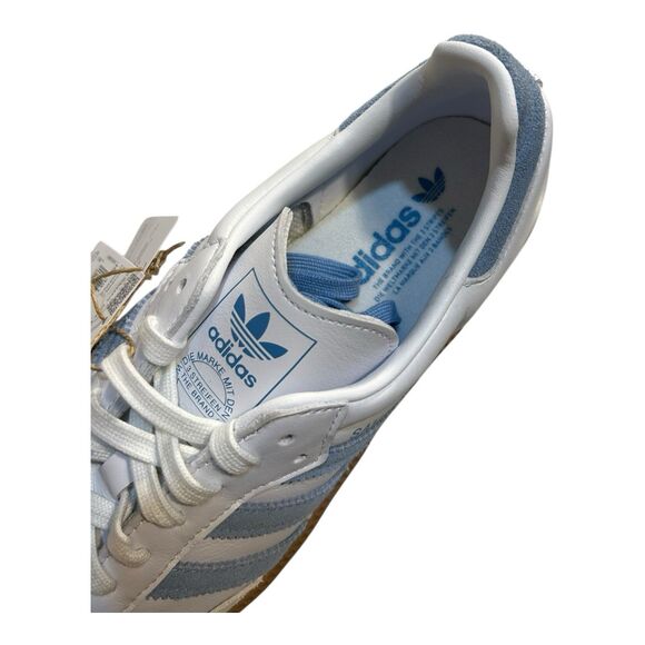 Adidas Samba OG JS1391 Women’s Size 9.5 Blue White Gum Shoes New w/ Defect - Picture 6 of 8